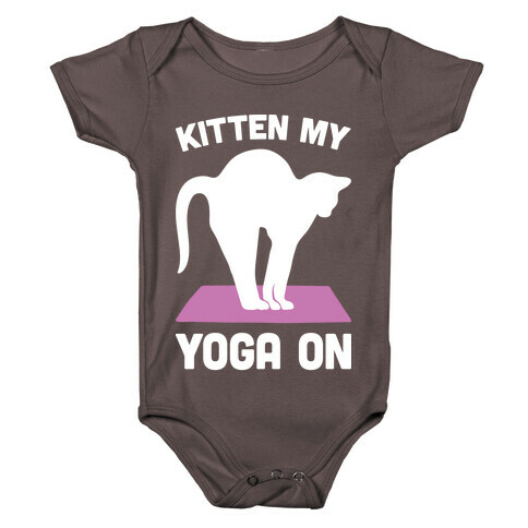 Kitten My Yoga On Baby One-Piece