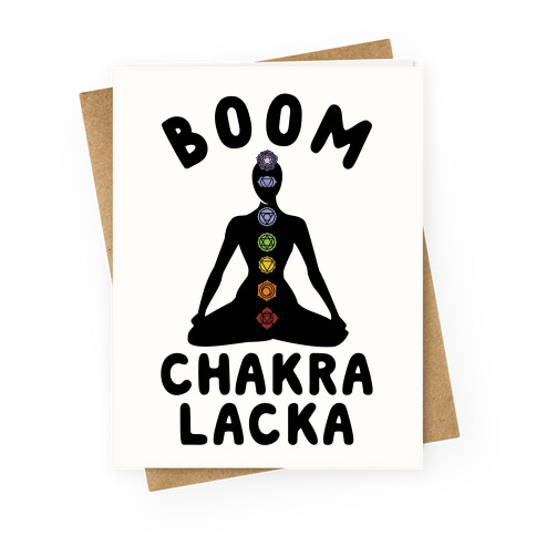 Boom Chakra Lacka Greeting Card