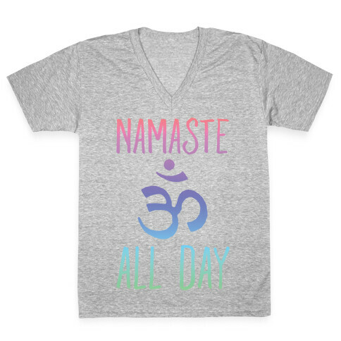 Namaste All Day V-Neck Tee Shirt
