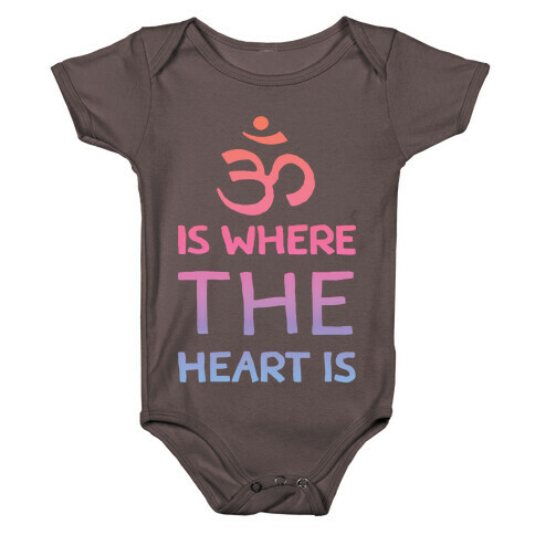 Om Is Where The Heart Is Baby One-Piece
