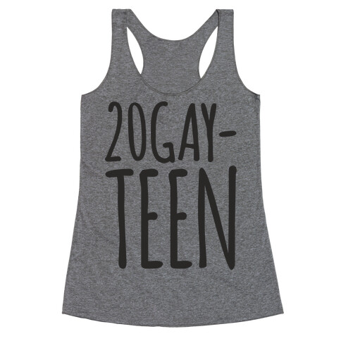 20-Gay-Teen  Racerback Tank Top