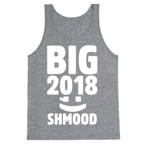 Big 2018 Shmood White Print Tank Top