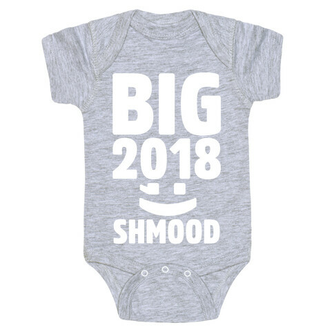 Big 2018 Shmood White Print Baby One-Piece