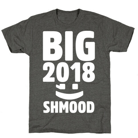 Big 2018 Shmood White Print T-Shirt