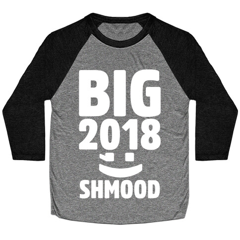 Big 2018 Shmood White Print Baseball Tee