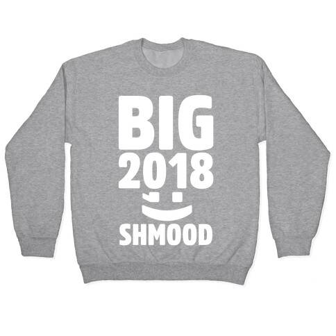 Big 2018 Shmood White Print Pullover