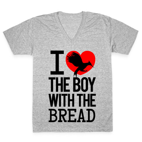 I Love the Boy with the Bread V-Neck Tee Shirt