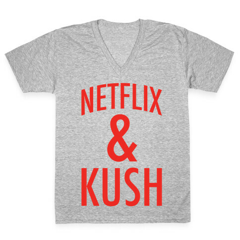 Netflix & Kush V-Neck Tee Shirt