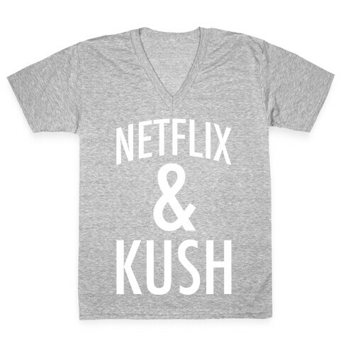 Netflix & Kush V-Neck Tee Shirt
