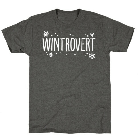 Wintrovert White Print T-Shirt