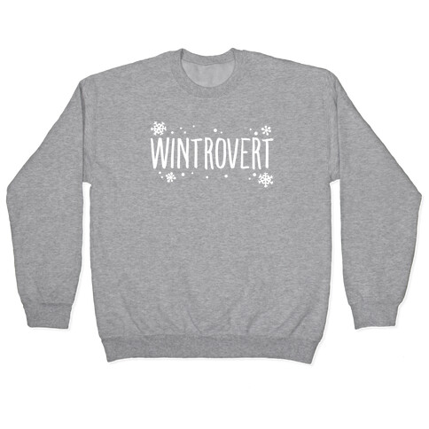 Wintrovert White Print Pullover