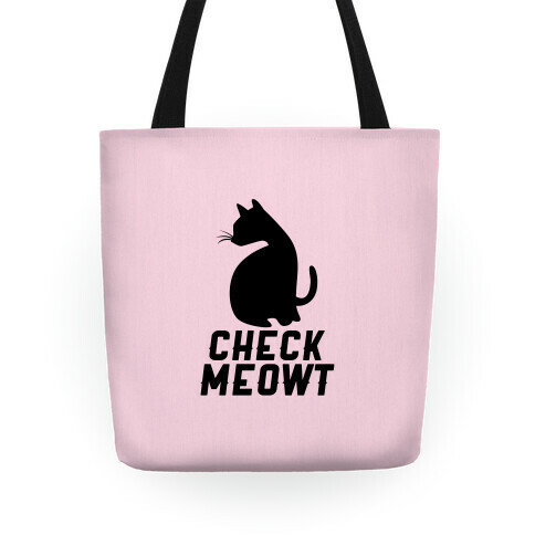 Check Meowt Tote