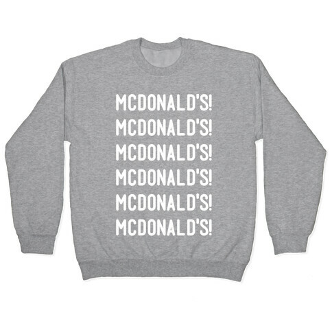 McDonald's McDonald's McDonald's Pullover