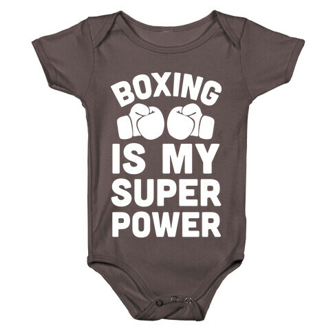 Boxing Is My Superower Baby One-Piece