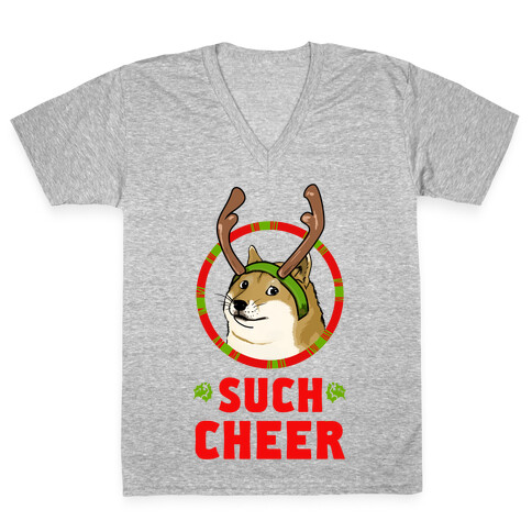 Christmas Doge V-Neck Tee Shirt