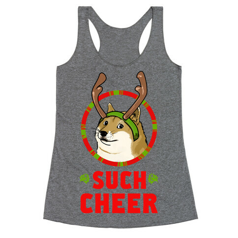 Christmas Doge Racerback Tank Top