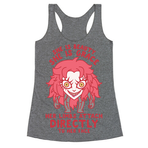 She Is Beauty She Is Grace Psycho Jenny Racerback Tank Top