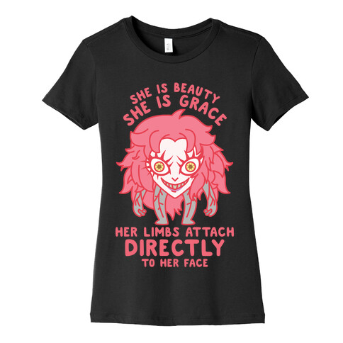 She Is Beauty She Is Grace Psycho Jenny Womens T-Shirt