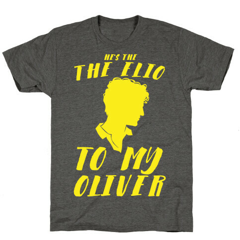 He's The Elio To My Oliver White Print T-Shirt