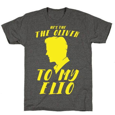 He's The Oliver To My Elio White Print T-Shirt