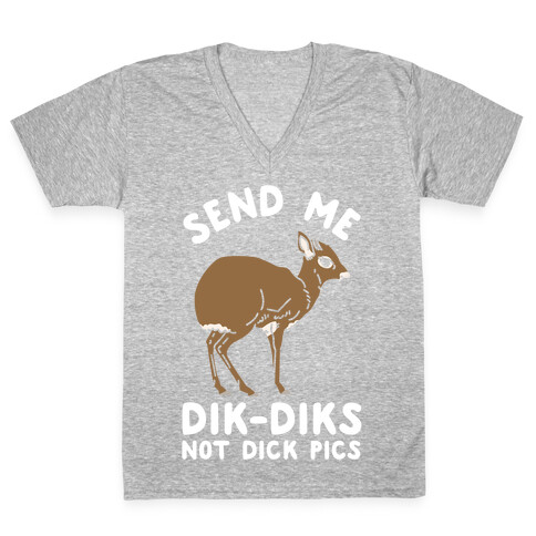 Send Me Dik-Diks V-Neck Tee Shirt