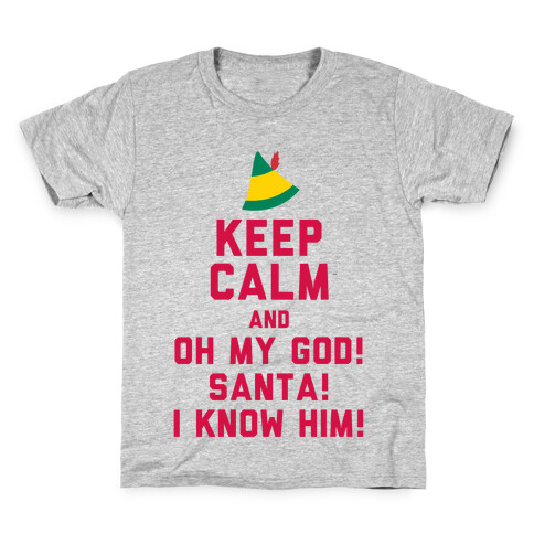 Keep Calm and OH MY GOD IT'S SANTA Kids T-Shirt