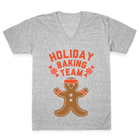 Holiday Baking Team V-Neck Tee Shirt
