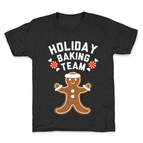 Holiday Baking Team (White Ink) Kids T-Shirt