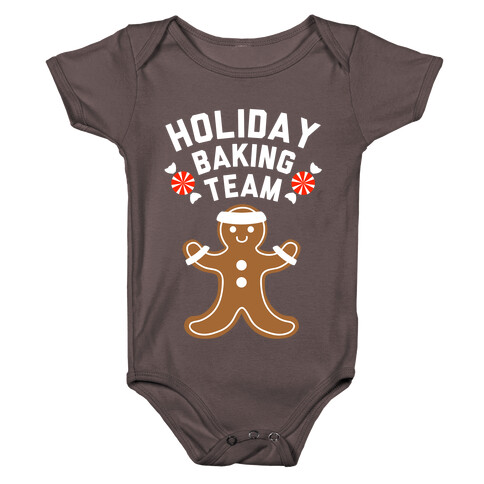 Holiday Baking Team (White Ink) Baby One-Piece