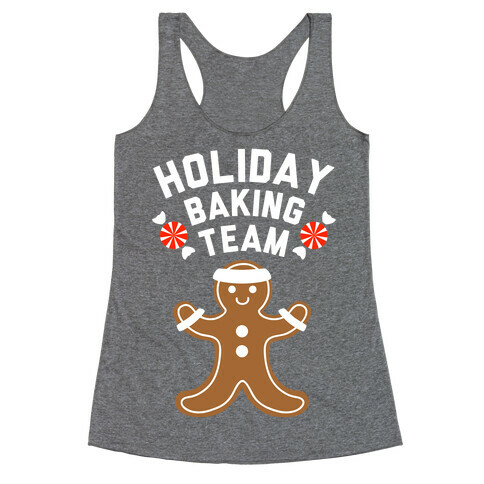 Holiday Baking Team (White Ink) Racerback Tank Top