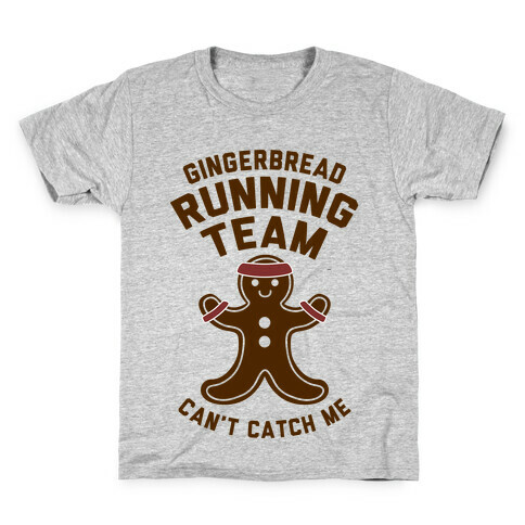 Gingerbread Running Team Kids T-Shirt