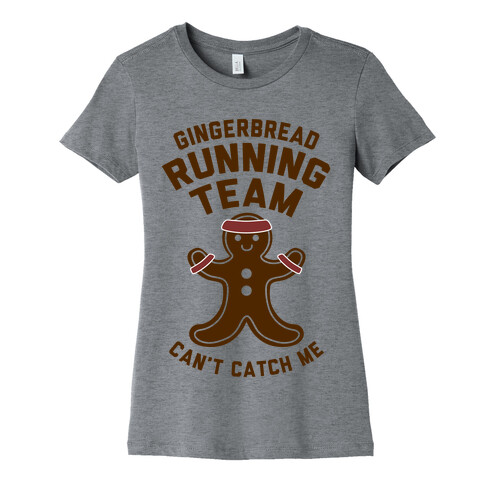 Gingerbread Running Team Womens T-Shirt