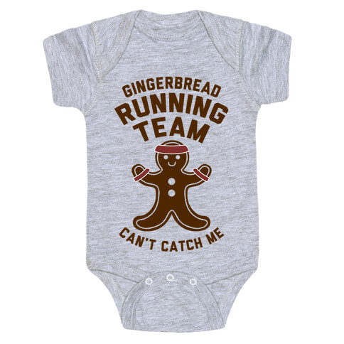 Gingerbread Running Team Baby One-Piece