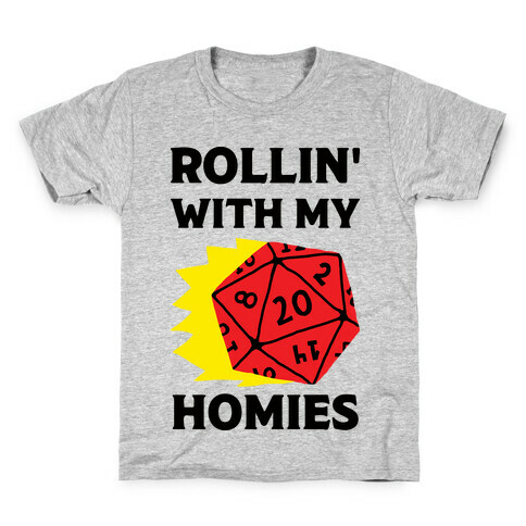 Rollin' With My Homies D&D Kids T-Shirt