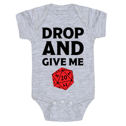 Drop And Give Me D20 Baby One-Piece