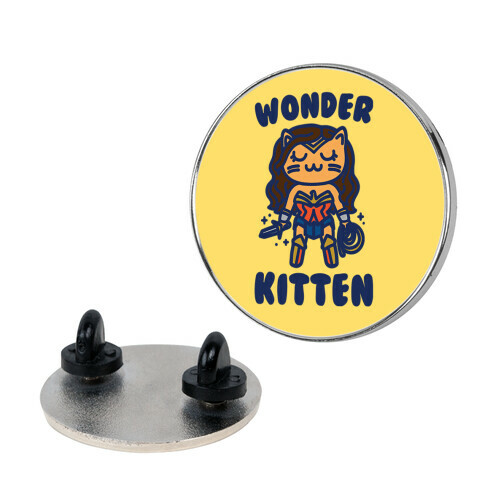 Wonder Kitten Parody Pin