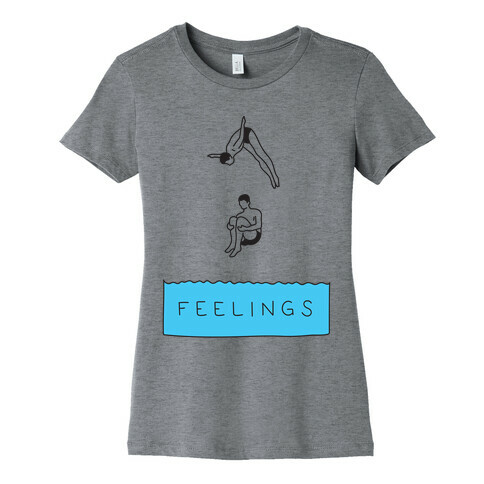 Diving Into Feelings Womens T-Shirt