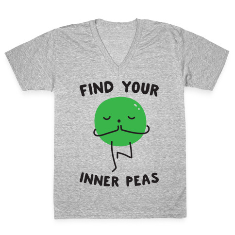 Find Your Inner Peas V-Neck Tee Shirt