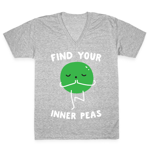 Find Your Inner Peas V-Neck Tee Shirt