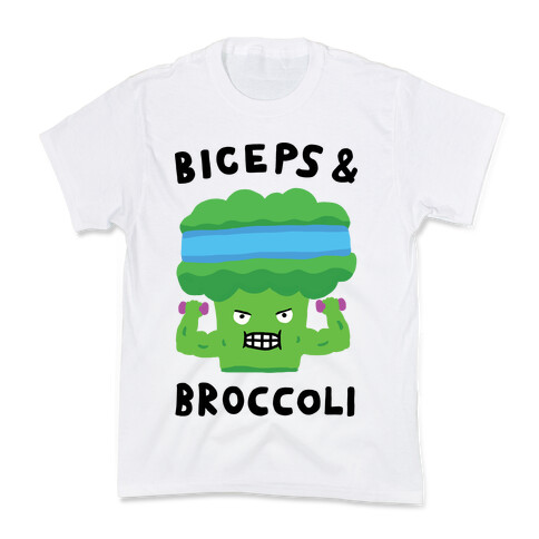 Biceps And Broccoli Kids T-Shirt
