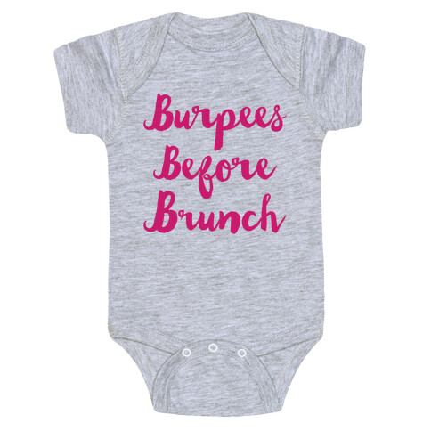 Burpees Before Brunch Baby One-Piece