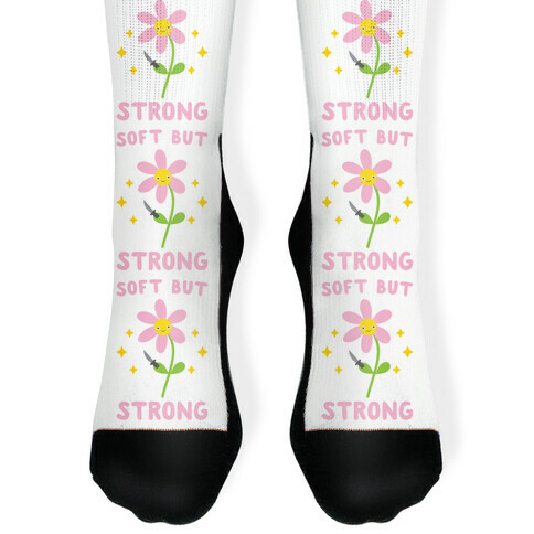 Soft But Strong Flower Sock