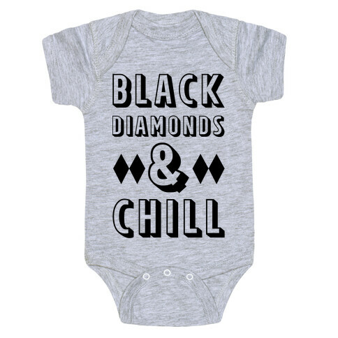 Black Diamonds and Chill Baby One-Piece