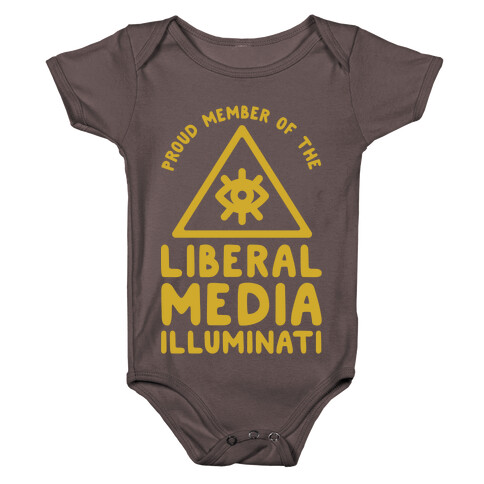 Liberal Media Illuminati Baby One-Piece