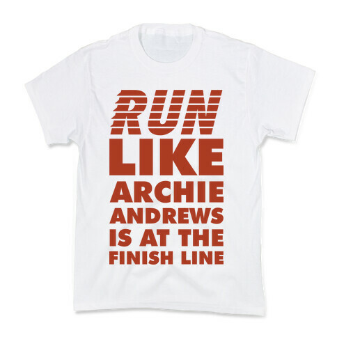 Run like Archie is at the Finish Line Kids T-Shirt