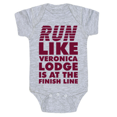Run Like Veronica is at the Finish Line Baby One-Piece