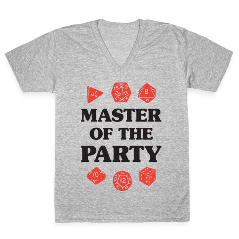 Master of the Party V-Neck Tee Shirt