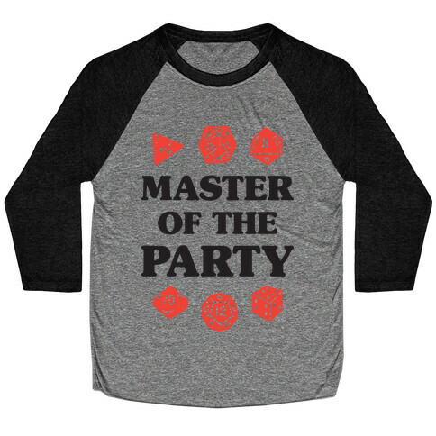 Master of the Party Baseball Tee