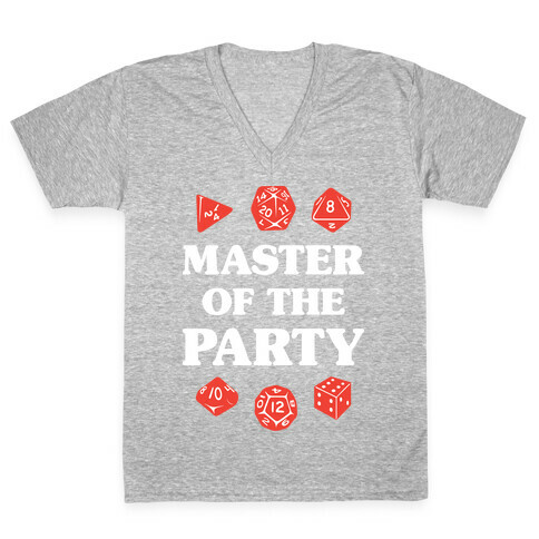 Master of the Party V-Neck Tee Shirt
