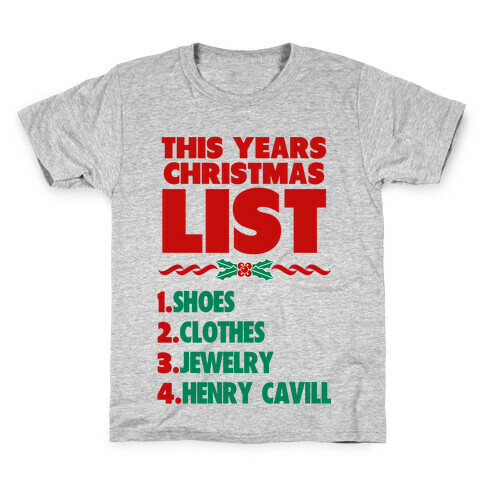 Henry is on my List Kids T-Shirt